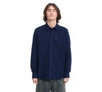 Volcom Caden Solid Long Sleeve Shirt Blue S Men