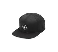 Volcom Cap Snapback Unisex Flat Peak Quarter Twill Black