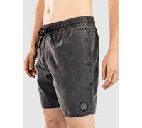 Volcom - Water-repellent Boardshorts - Center Trunk Boardshort 17" Black for Men - Size S Black