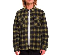 Volcom - Chemise en polaire à carreaux - Bowered II Fleece Shirt Mustard for Men - Size L - Yellow Yellow L