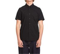 Volcom - Cotton Shirt - Everett Oxford SS Shirt New Black for Men - Size M Black M