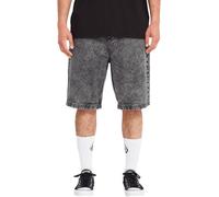 Volcom - Cotton Shorts - Freazy Loose Ew Short 22" Light Acid Black for Men - Size L Black