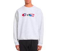 Volcom - Cotton sweatshirt - Fa Carrau Crew Bone Heather for Men in Cotton - Size L - Grey Grey L
