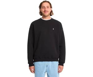 Volcom - Cotton sweatshirt - Single Stone Crew Black for Men - Size L Black L