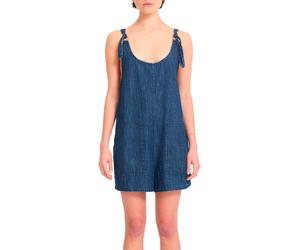 Volcom - Denim playsuit - Lived In Short Romper Deja Blue for Women - Size M Blue M