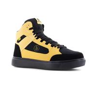 Volcom Evolve Men's Safety Toe High Top with Metarsal Guard Work Shoe - Comp Toe - SD10 - SR - Met Guard, Black and Yellow, 10.5 UK