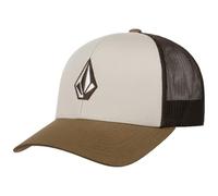 Volcom Full Stone Cheese Tricolour Cap Women/Men/Snapback - Trucker Baseball mesh Snapback, with Peak, Peak Spring-Summer Summer - One Size Beige-Brown