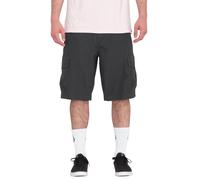 Volcom - Grande Barracks Cargo 22 Asphalt Black - Shorts - grey - W32 - 100% Cotton,Cotton