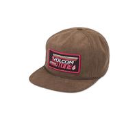 Volcom Greased It Corduroy Cap Women/Men - Flat Brim Baseball with Peak All-Season Spring Summer Autumn Winter - One Size Brown