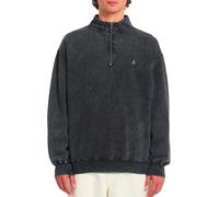 Volcom - Half-zip high-neck sweatshirt - Single Stone Quarter Zip Light Acid Black for Men in Cotton - Size M - Grey Grey M