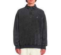 Volcom - Half-zip high-neck sweatshirt - Single Stone Quarter Zip Light Acid Black for Men in Cotton - Size L - Grey Grey L