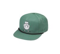 Volcom Heavy Tone Adjustable Hat for Men - Flat Brim Cap with 5 Panels with Braided Rope and Snapback Closure