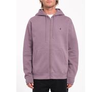 Volcom Hoodie Zip Mens Long Sleeved Single Stone Vintage Violet