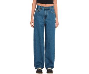 Volcom - Jean décontracté en coton - Weellow II Denim W Indigo Ridge Wash for Women in Cotton - Size 28 US - Blue Blue 28 US