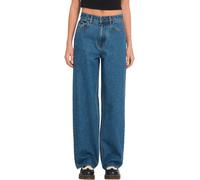 Volcom - Jean décontracté en coton - Weellow II Denim W Indigo Ridge Wash for Women in Cotton - Size 29 US - Blue Blue 29 US