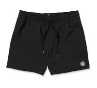Volcom - Water-repellent Boardshorts - Lido Solid Trunk Boardshort 16" Black for Men - Size XL Black