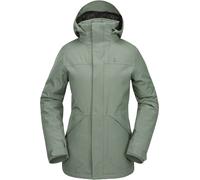 Volcom - Long snowboarding jacket - Shelter 3D Stretch Jacket Lichen Green for Women - Size M Green