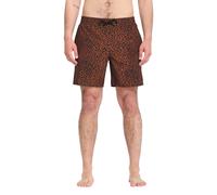 Volcom - Melange Trunk 17 Brown Horn - Board Shorts - brown - L - 95% Polyester, 5% Elastane L
