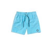 Volcom Men's 17-inch Elastic Waist Surf Swim Trunks Board Shorts, Resin Blue, Large