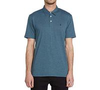 Volcom Men's Banger Polo Shirt, Airforce Blue, Large