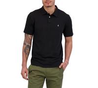 Volcom Men's Banger Polo Shirt, Tinted Black, Large