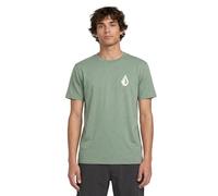 Volcom Men's Blaquedout Short Sleeve T-Shirt - Lightweight Soft Cotton Tee, Canyon Green, Medium