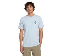 Volcom Men's Blaquedout Short Sleeve T-Shirt - Lightweight Soft Cotton Tee, Grey, XL