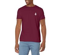 Volcom Men's Blaquedout Short Sleeve Tee T-Shirt, Port, Large