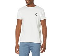 Volcom Men's Blaquedout Short Sleeve Tee T-Shirt, White, Medium