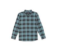 Volcom Men's Caden Plaid Long Sleeve Flannel Shirt, Blue Rinse 424, Medium
