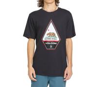 Volcom Men's Californeye-eh Short Sleeve California Tee T-Shirt, Washed Black Heather, XL