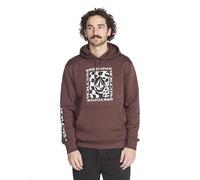 Volcom mens Catch 91 Pullover Hooded Fleece Sweatshirt, Pumice, XXL
