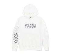 Volcom Men's Cement Pullover Hoodie Fleece Sweatshirt Hooded, White Heather, M