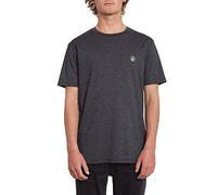 Volcom Men's Circle Blankshth SS T-Shirt, Mens, T-Shirt, A5712050, Heather Black, XS