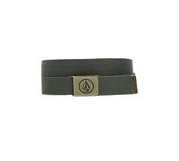 Volcom Men's Circle Web Belt, Squadron Green, One Size
