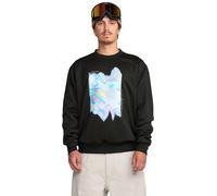 Volcom mens Core Hydro Crew Sweatshirt - Water-repellent Fleece Pullover, Black, XXL