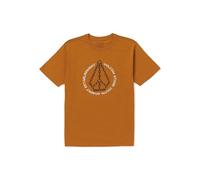 Volcom Men's Crisp Stone Short Sleeve Tee, Chestnut Brown, Large