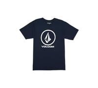 Volcom Men's Crisp Stone Short Sleeve Tee T-Shirt, Navy-New, S