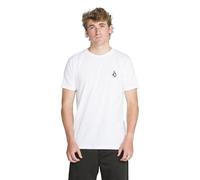 Volcom Men's Deadly Stone Modern Fit Short Sleeve Tee, White Black White, Large