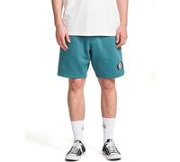 Volcom Men's Elastic Waist SweatShorts with Drawstring - Fleece Lounge Shorts, Soft Cotton Blend, Relaxed Fit, Cosmic Blue, X-Large