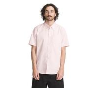 Volcom Men's Everett Oxford Short Sleeve Button Down Woven Shirt, Faded Rose, Medium