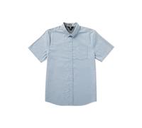 Volcom Men's Everett Oxford Short Sleeve Shirt Button, Wrecked Indigo 1, XXL