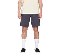 Volcom Men's Frickin Elastic Waist 19" Chino Short, Charcoal 1, Large