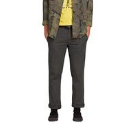 Volcom Men's Frickin Modern Fit Stretch Chino Pant, Charcoal Heather 1, 33W x 34L