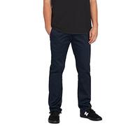 Volcom Men's Frickin Modern Fit Stretch Chino Pant, Dark Navy 1, 40W x 30L