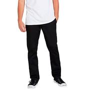 Volcom Men's Frickin Modern Fit Stretch Chino Trousers Pants, Matte, Black 1, 28 W/32 L