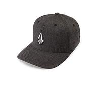 Volcom Men's Full Stone Flexfit Hat, Charcoal Heather, L-XL