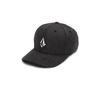 VOLCOM Men's Full Stone HTHR Flexfit Hat Cap, Charcoal Heather, L-XL