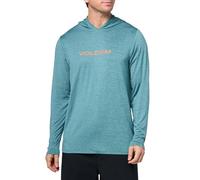 Volcom mens Hooded Long Sleeve Lightweight Sun Shirt, Cosmic Blue, XL