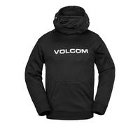 Volcom Men's Hydro Fleece Riding Hoodie - Water-Repellent Sweatshirt with Storm Hood & Thumbholes Pullover, Midnight, L